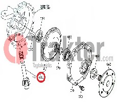 INGRANAGGIO CONICO BOBINA RUOTA ANTERIORE ORIGINAL KUBOTA 34030-99650