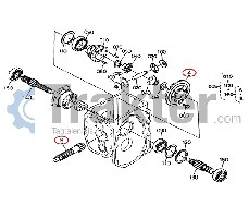 KEGEL- UND TELLERRAD DIFFERENTIAL HINTEN 6-37S 6A320-82110 OEM