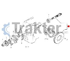 INGRANAGGIO CONICO BOBINA DIFFERENZIALE POSTERIORE ORIGINAL ISEKI 1594-302-200-10