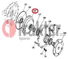 COPPIA CONICA 42 ORIGINAL KUBOTA 34070-13210 34070-13212 34070-13230