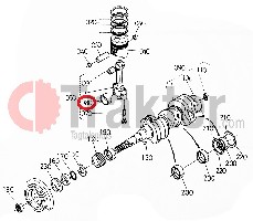 PERNO DI BIELLA ALBERO MOTORE METALLICO 050 17331-22970 17311-22970 OEM