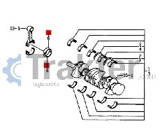 PLEUELLAGER 0.25 ORIGINAL ISEKI 6212-273-009-00
