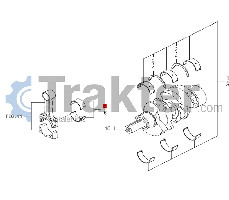 METAL CRANKPIN ROD CONNECTING CRANKSHAFT ORIGINAL ISEKI 6212-274-016-00