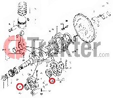 PERNO DI BIELLA ALBERO MOTORE METALLICO 2 ORIGINAL KUBOTA 15231-23460