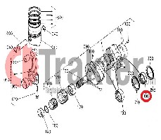 KURBELWELLENLAGER HINTEN ORIGINAL KUBOTA 16292-23494 16241-23490