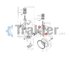 BIELAS DE CIGUEÑAL METÁLICAS 0,25 ORIGINAL ISEKI 5650-040-069-10