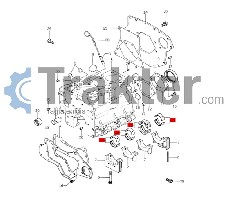 PERNO DI BIELLA ALBERO MOTORE METALLICO SET ORIGINAL ISEKI 5650-040-816-00 561A-090-101-00