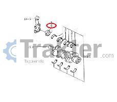 CIGUEÑAL BIELA DE METAL 0,50 ORIGINAL ISEKI 6212-264-009-00