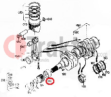 METAL CRANKPIN CRANKSHAFT ORIGINAL KUBOTA 15861-23470 15861-23474