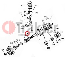 PERNO DI BIELLA ALBERO MOTORE METALLICO PRIMO 17311-23470 17331-23470 15221-23470 17311-23472 OEM