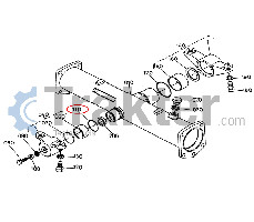 PERNO DI BIELLA METALLICO DIFFERENZIALE ANTERIORE O