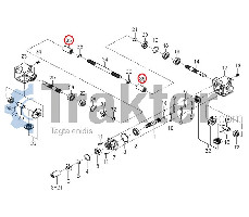 GIUNTO SCANALATO A CINGHIA TOSAERBA ORIGINAL ISEKI 1560-220-004-10