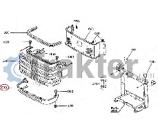 GRIGLIA MASCHERINA LATO INFERIORE ORIGINAL KUBOTA 6C040-54423