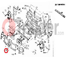 GRILLE LIGHTS COVER ORIGINAL KUBOTA t0290-80300