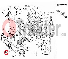LEUCHTEN GRILL ORIGINAL KUBOTA t0290-80300