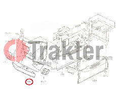 GRIGLIA MASCHERINA COPERCHIO TACHIMETRO PLASTICO ORIGINAL KUBOTA 37410-54960