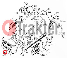 GRILLE MASK BONNET ORIGINAL KUBOTA 37560-54230
