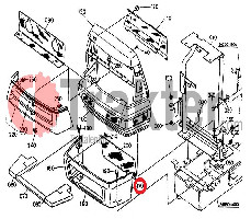 GRIGLIA MASCHERINA LATO INFERIORE SINISTRA ORIGINAL KUBOTA 34550-41040