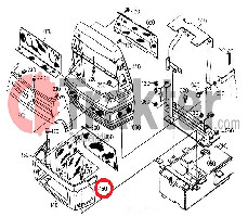 GRILLMASKE UNTEN LINKS ORIGINAL KUBOTA t0180-41040