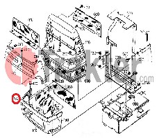 GRIGLIA MASCHERINA LATO INFERIORE DESTRA ORIGINAL KUBOTA t0180-41050
