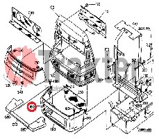 GRIGLIA MASCHERINA DESTRA ORIGINAL KUBOTA 34550-41050