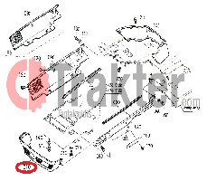 GRILLMASKE UNTEN ORIGINAL KUBOTA 67955-53310