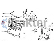 MÁSCARA INFERIOR KUBOTA ORIGINAL 6a100-54410 6a100-54413 6a100-54420 6a100-54423