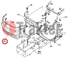 GRIGLIA MASCHERINA LATO INFERIORE ORIGINAL KUBOTA t1030-41060