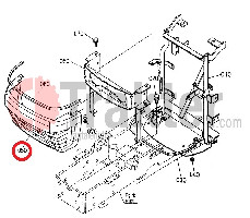 MASCHERINA ORIGINAL KUBOTA t1060-41060 t1060-41062