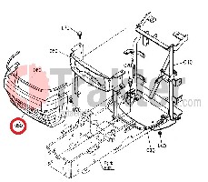MASCHERINA ORIGINAL KUBOTA t1060-41060 t1060-41062