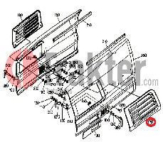 GRIGLIA MASCHERINA SINISTRA LATERALE ORIGINAL KUBOTA t0070-41820 t0070-41823