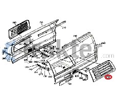 GRIGLIA MASCHERINA SINISTRA LATERALE ORIGINAL KUBOTA t0070-41820 t0070-41823