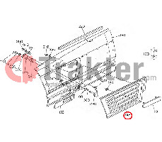 SEITEN-GRILLMASKE LINKS ORIGINAL KUBOTA t0270-41880