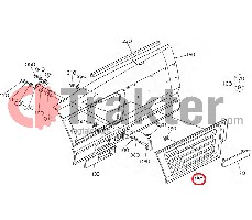 GRIGLIA MASCHERINA LATERALE SINISTRA ORIGINAL KUBOTA t0270-41880