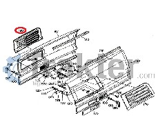 GRIGLIA MASCHERINA LATERALE DESTRA BY SIDE ORIGINAL KUBOTA t0070-41810 t0070-41813