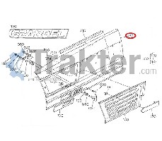 GRIGLIA MASCHERINA LATERALE COPERCHIO SINISTRO ORIGINAL KUBOTA t0320-41330