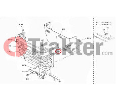 GRILLE MASK LEFT SIDE ORIGINAL KUBOTA