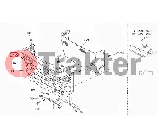 GRIGLIA MASCHERINA DESTRA ORIGINAL KUBOTA 30400-94180