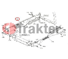 GRIGLIA MASCHERINA DESTRA COPERCHIO ORIGINAL KUBOTA t0050-41360