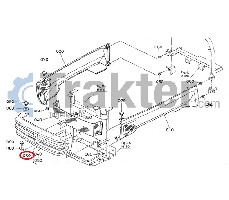 GRIGLIA MASCERINA SOTTO ORIGINAL KUBOTA t0430-41500