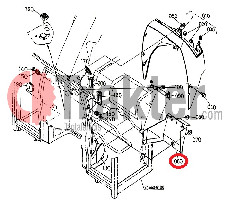 ΜΑΣΚΑ ΠΟΔΙΑ ΠΛΑΣΤΙΚΗ ΤΙΜΟΝΙΟΥ ORIGINAL KUBOTA 34070-43032 34070-43030