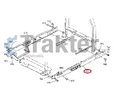 SEITEN GRILLMASKE UNTEN EISEN ORIGINAL KUBOTA t0030-41370