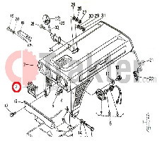 GRIGLIA MASCHERINA MARCHIO ORIGINAL KUBOTA 66711-54140