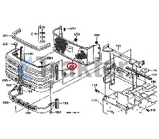 ΜΑΣΚΑ ΣΙΤΑ ΕΜΠΡΟΣ ORIGINAL KUBOTA 6C040-54434 6C040-54430 6C040-54432 6C040-54433