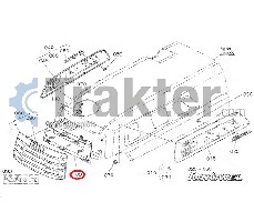 COPERTURA GRIGLIA MASCHERINA ANTERIORI ORIGINAL KUBOTA t1060-40910