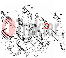 ΜΑΣΚΑ ΣΚΕΛΕΤΟΣ ΚΟΛΩΝΑ ΨΥΓΕΙΟΥ ORIGINAL KUBOTA 34070-40010
