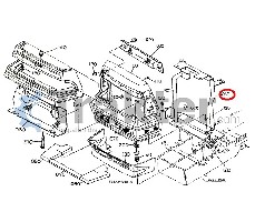 RADIATORE SUPPORTO ORIGINAL KUBOTA t0070-40010