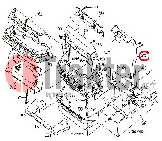 KÜHLERDECKEL OBERLENKER ORIGINAL KUBOTA t0070-40010