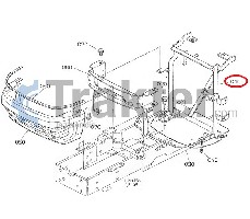 GRIGLIA MASCHERINA SPUGNA METALLO ORIGINAL KUBOTA T1060-40018