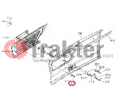 GRIGLIA MASCHERINA DI SICUREZZA LATERALE ORIGINAL KUBOTA 55611-44190